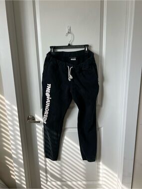 The Hundreds Black Sweatpants with White Logo